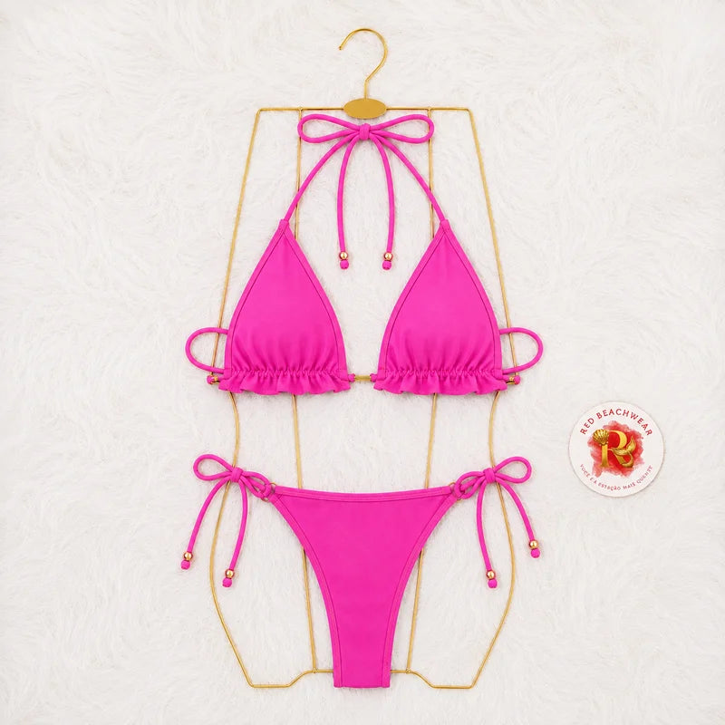 Biquíni Hibisco Pink